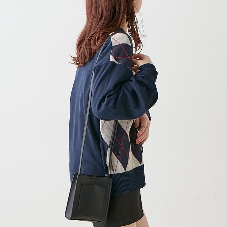【低身長向け】アーガイルカーディガン | NICE CLAUP / OLIVE des OLIVE　OUTLET | 詳細画像12 