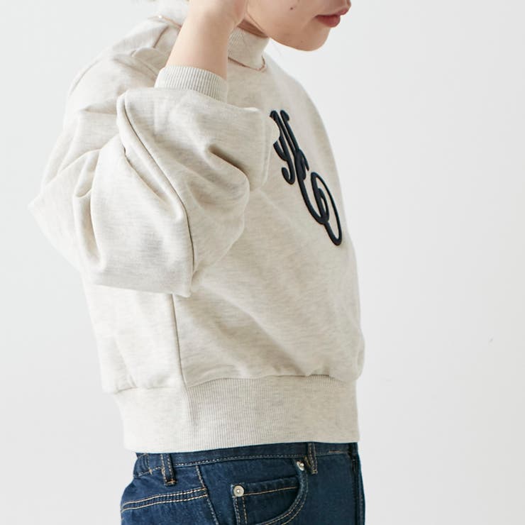 低身長向け】裏毛ロゴトップス[品番：NCLW0009426]｜NICE CLAUP