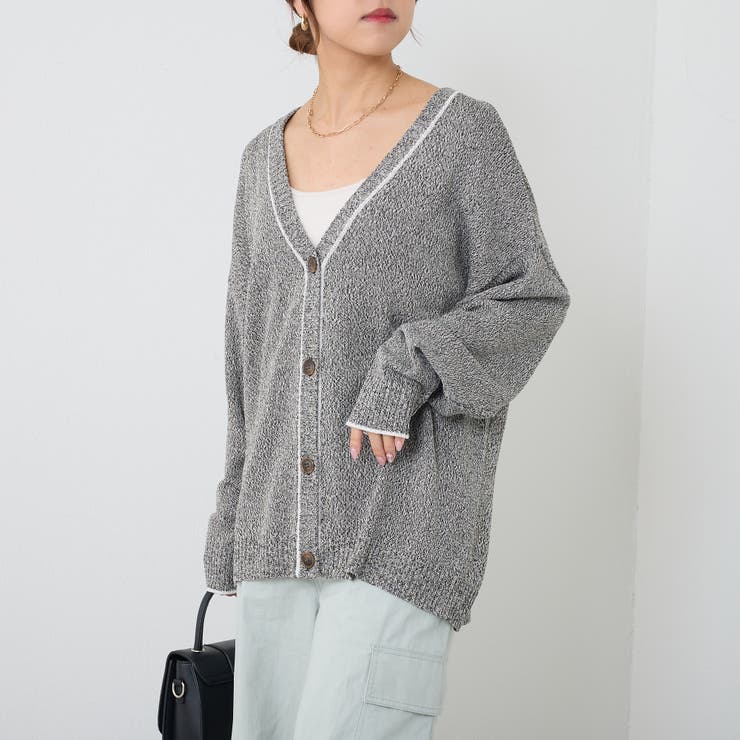 NUNIFE】MIXカラーカーディガン[品番：NCLW0009753]｜NICE CLAUP