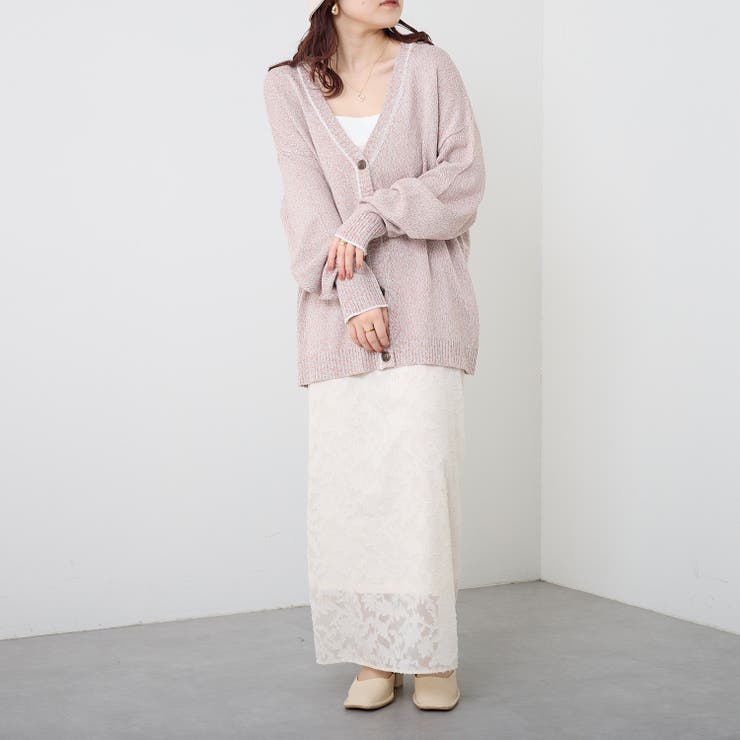 NUNIFE】MIXカラーカーディガン[品番：NCLW0009753]｜NICE CLAUP