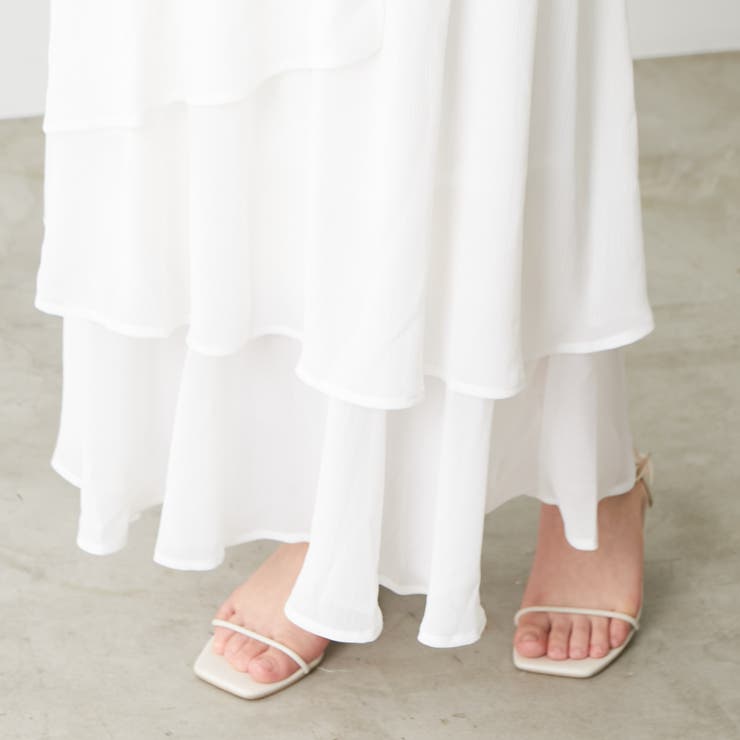 ランダムティアードスカート[品番：NCLW0010668]｜NICE CLAUP / OLIVE