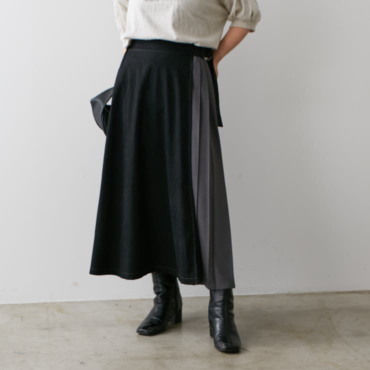 サイドプリーツスカート[品番：NCLW0011122]｜NICE CLAUP / OLIVE des