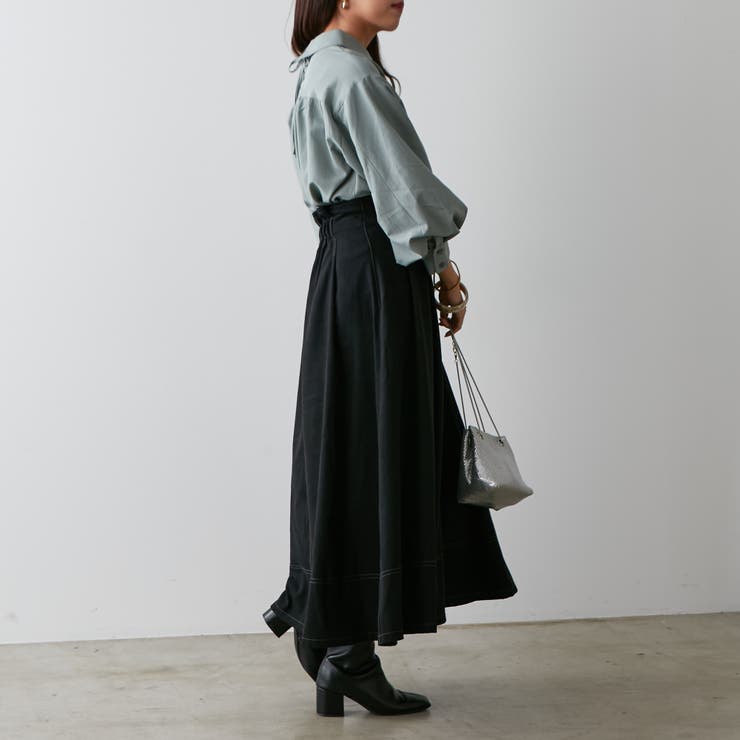 ジップタックチェックスカート[品番：NCLW0011182]｜NICE CLAUP