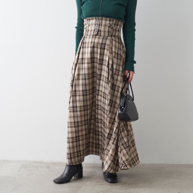 ハイウエストフレアスカート | NICE CLAUP / OLIVE des OLIVE　OUTLET | 詳細画像14 