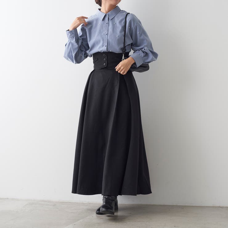 ハイウエストフレアスカート | NICE CLAUP / OLIVE des OLIVE　OUTLET | 詳細画像23 