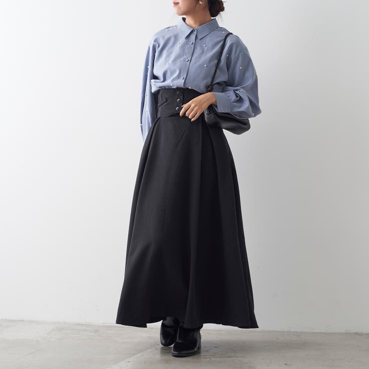 ハイウエストフレアスカート | NICE CLAUP / OLIVE des OLIVE　OUTLET | 詳細画像24 