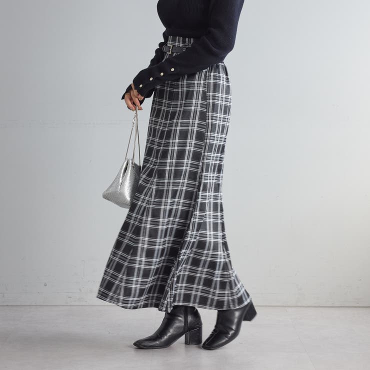 ベルト付マーメイドスカート[品番：NCLW0011814]｜NICE CLAUP / OLIVE