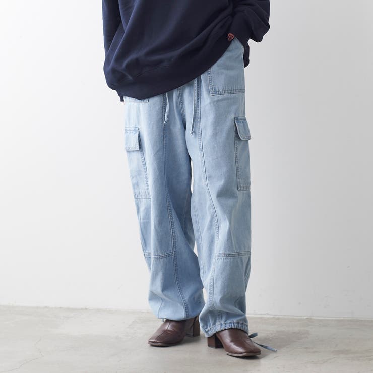 デニムカーゴパンツ[品番：NCLW0011472]｜NICE CLAUP / OLIVE des