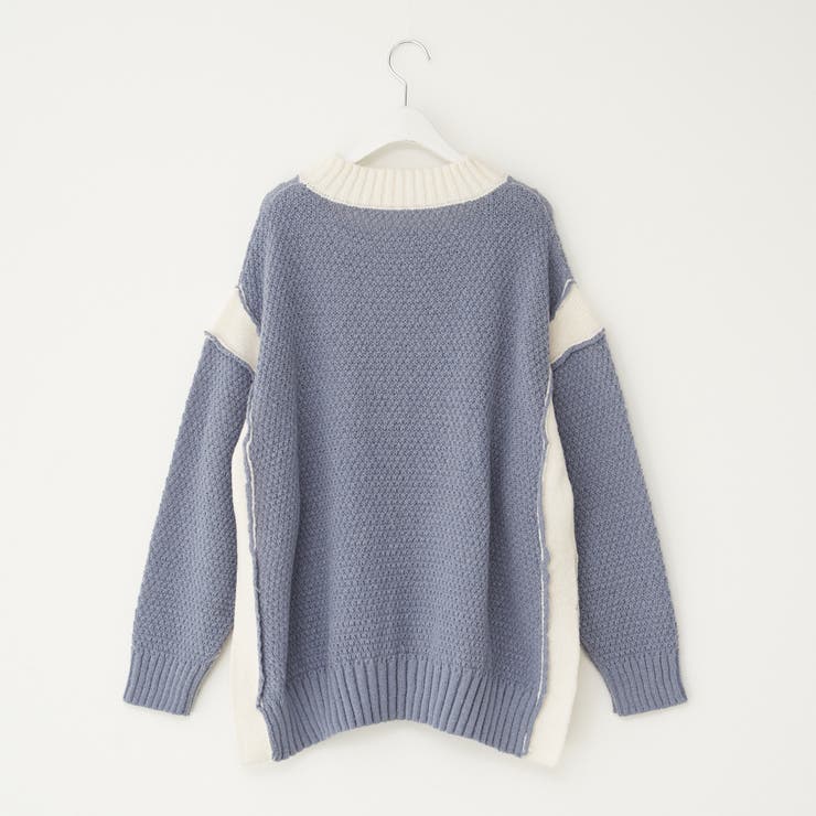 配色鹿の子ニット | NICE CLAUP / OLIVE des OLIVE　OUTLET | 詳細画像25 