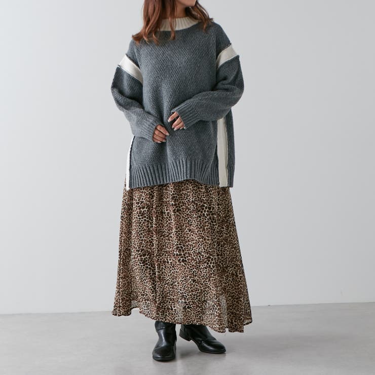配色鹿の子ニット | NICE CLAUP / OLIVE des OLIVE　OUTLET | 詳細画像29 