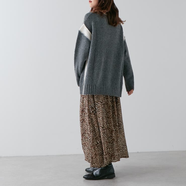 配色鹿の子ニット | NICE CLAUP / OLIVE des OLIVE　OUTLET | 詳細画像31 