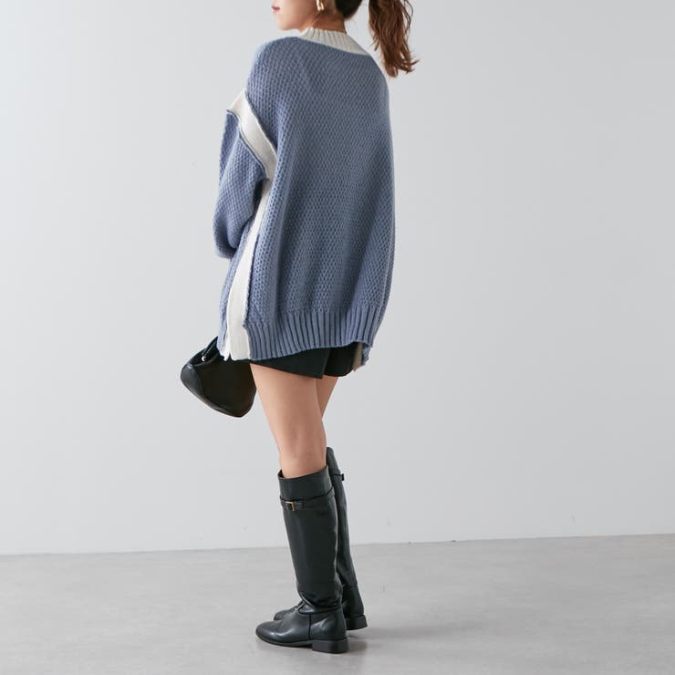 配色鹿の子ニット | NICE CLAUP / OLIVE des OLIVE　OUTLET | 詳細画像45 