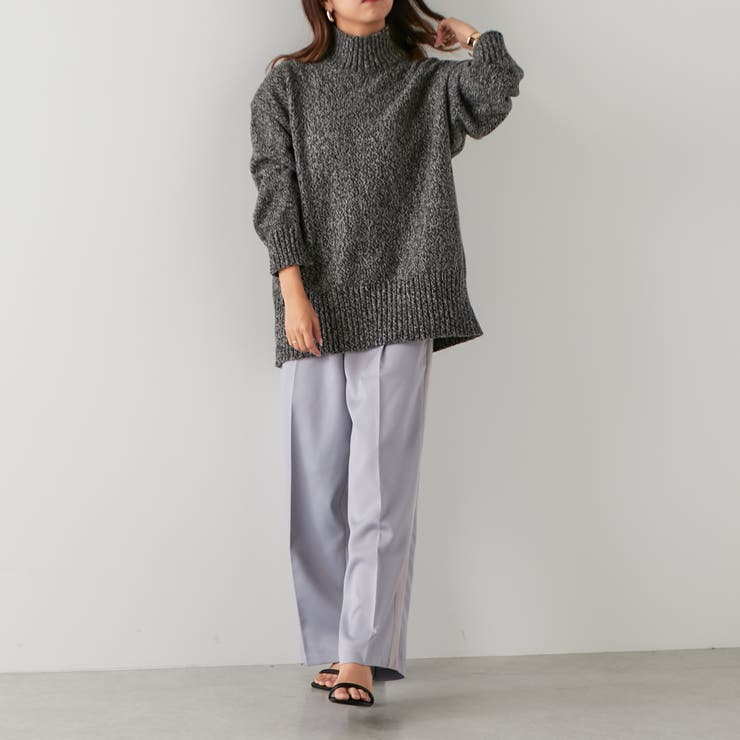 秋冬定番アイテム】MIXヤーンニット[品番：NCLW0010980]｜NICE CLAUP