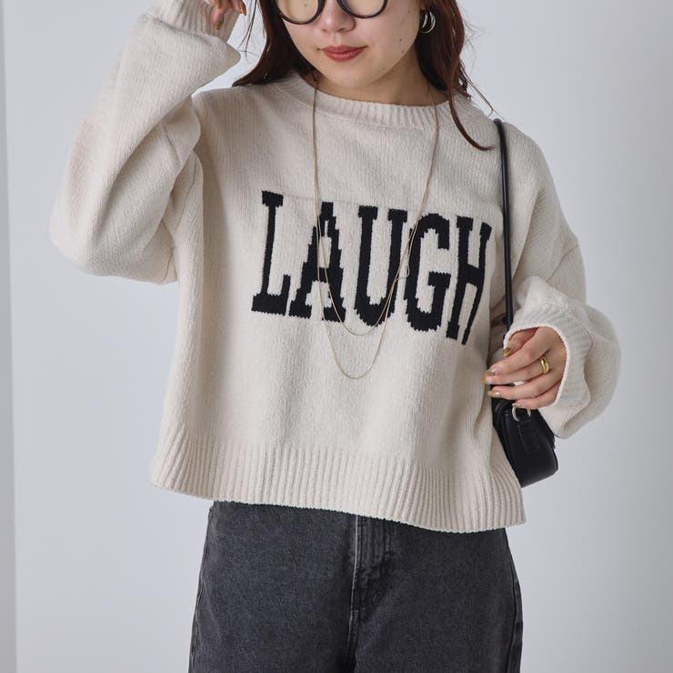 CPCM（シーピーシーエム）の「インターシャミニモールロゴニット（ニット/セーター）」 - WEAR