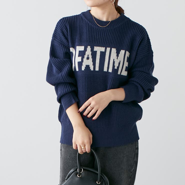 ロゴニット[品番：NCLW0011593]｜NICE CLAUP / OLIVE des OLIVE OUTLET