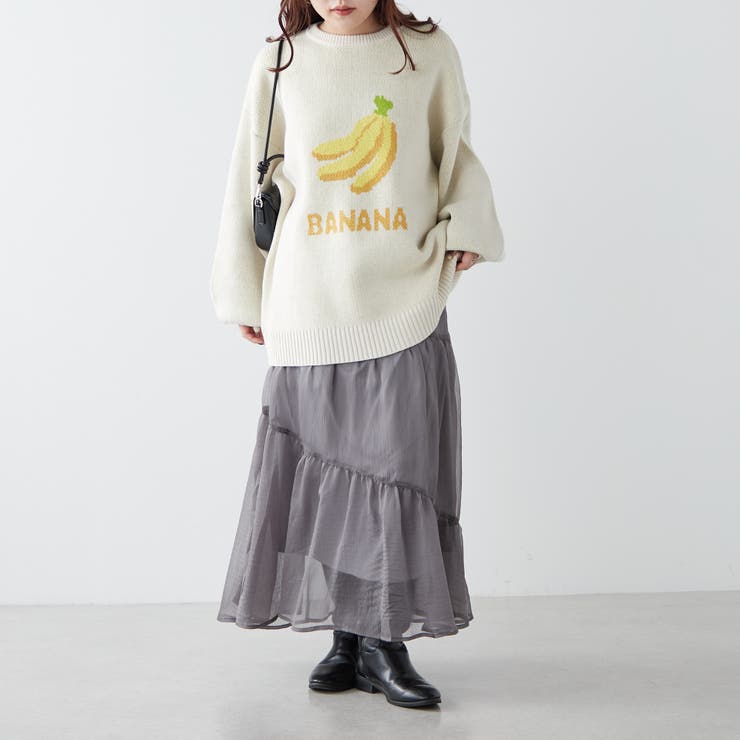 バナナ/モンスターニット[品番：NCLW0012042]｜NICE CLAUP / OLIVE des