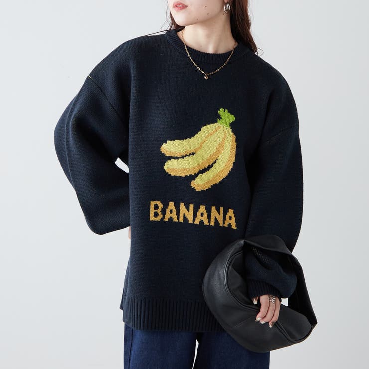 バナナ/モンスターニット[品番：NCLW0012042]｜NICE CLAUP / OLIVE des