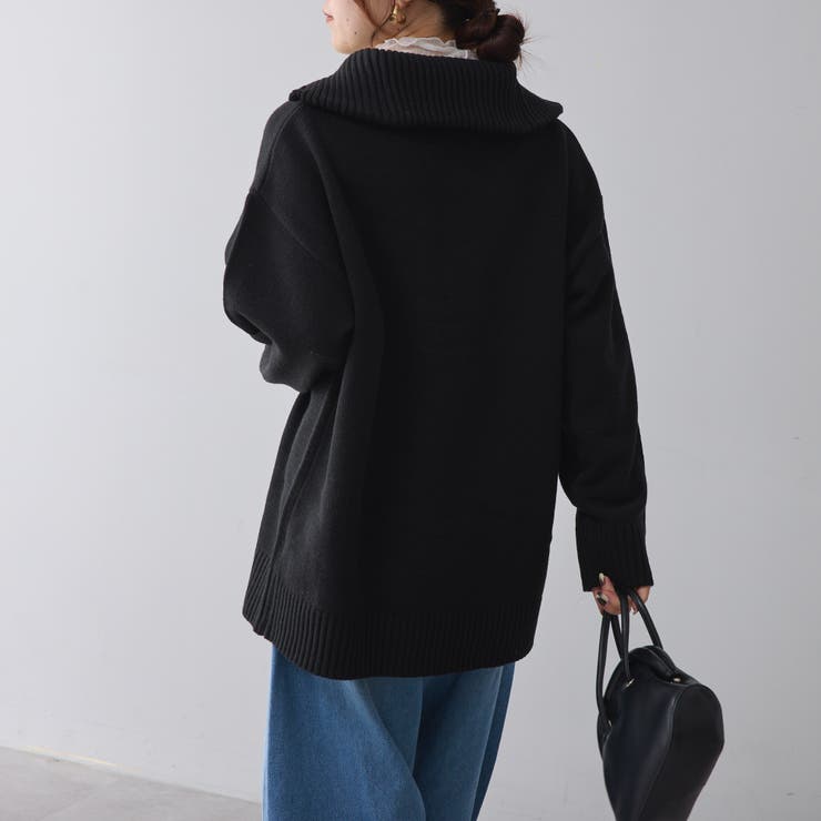 ハーフZIPニット[品番：NCLW0012096]｜NICE CLAUP / OLIVE des