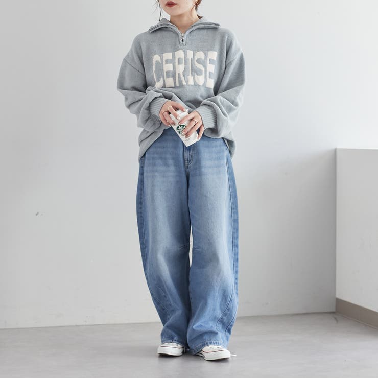 売りお値下 90s KENZO オンブレストライプ柄 ハーフジップ パイル プル