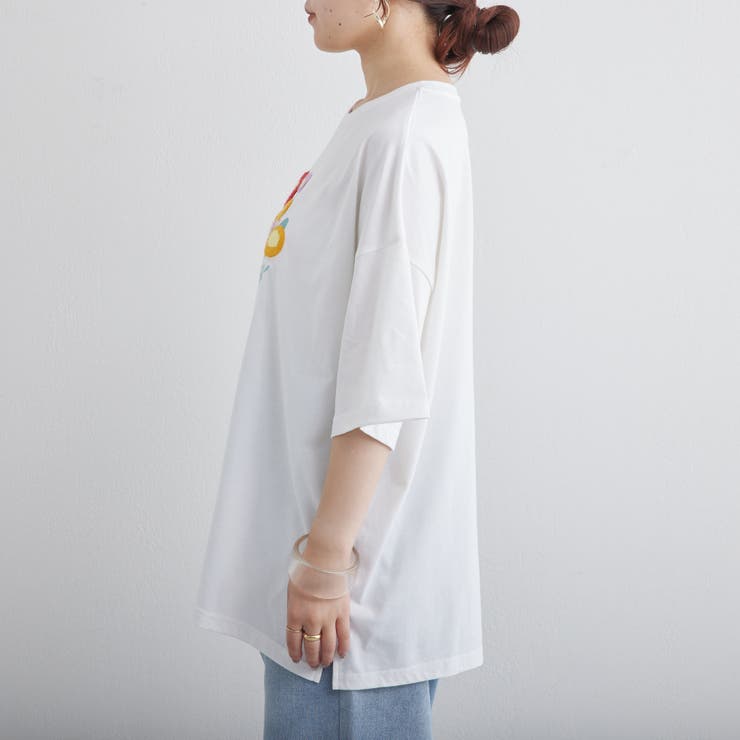 お花サガラ刺繍T[品番：NCLW0010746]｜NICE CLAUP / OLIVE des OLIVE