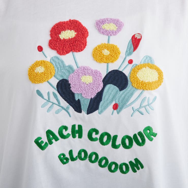 お花サガラ刺繍T[品番：NCLW0010746]｜NICE CLAUP / OLIVE des OLIVE