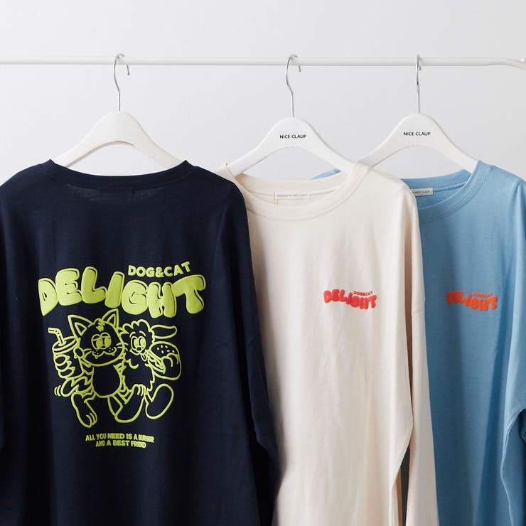 仲良しCAT＆DOGロンT[品番：NCLW0011186]｜NICE CLAUP / OLIVE des