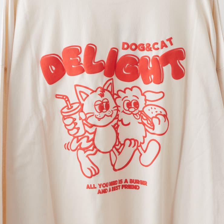 仲良しCAT＆DOGロンT[品番：NCLW0011186]｜NICE CLAUP OUTLET（ナイ