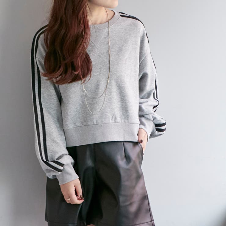 袖ラインスウェット[品番：NCLW0011241]｜NICE CLAUP / OLIVE des