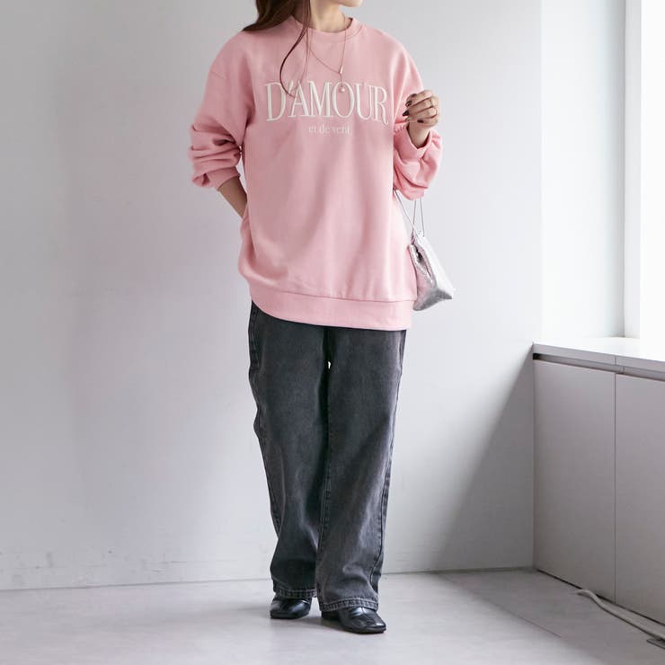 4色展開】厚盛刺繍ロゴスウェット[品番：NCLW0011298]｜NICE CLAUP