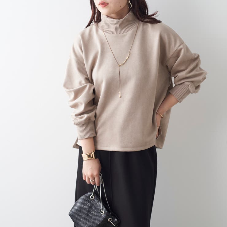 スエードポンチリブプルオーバー | NICE CLAUP / OLIVE des OLIVE　OUTLET | 詳細画像4 