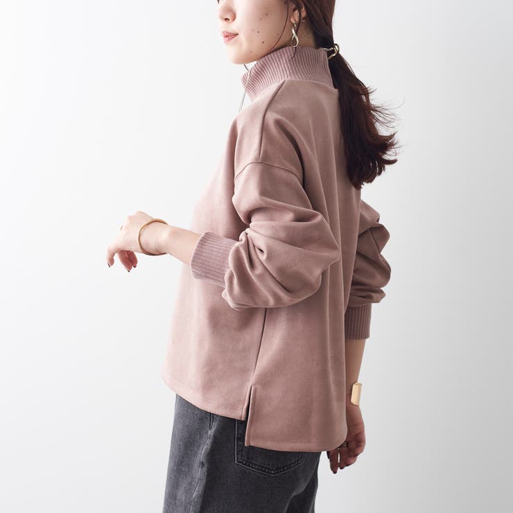 スエードポンチリブプルオーバー | NICE CLAUP / OLIVE des OLIVE　OUTLET | 詳細画像11 