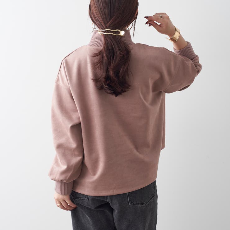 スエードポンチリブプルオーバー | NICE CLAUP / OLIVE des OLIVE　OUTLET | 詳細画像12 