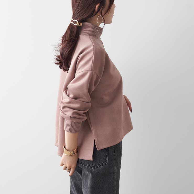 スエードポンチリブプルオーバー | NICE CLAUP / OLIVE des OLIVE　OUTLET | 詳細画像13 