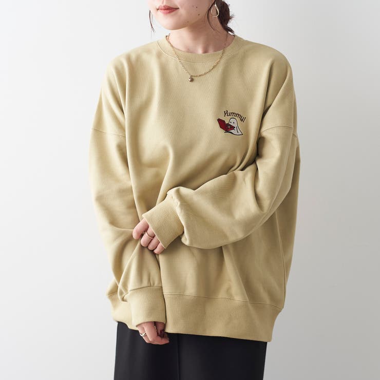 PIZZAおばけスウェット[品番：NCLW0011484]｜NICE CLAUP / OLIVE des