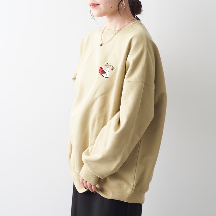 PIZZAおばけスウェット[品番：NCLW0011484]｜NICE CLAUP / OLIVE des