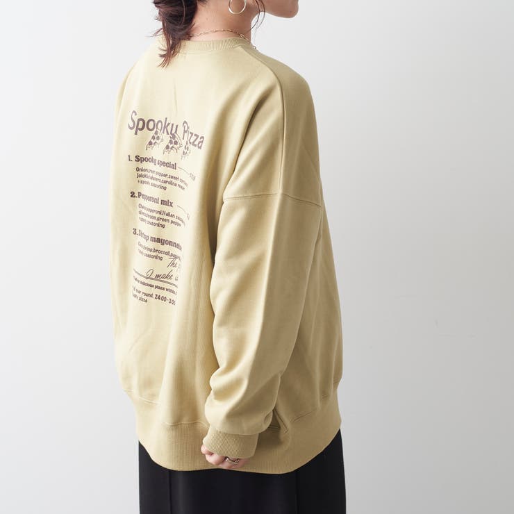 PIZZAおばけスウェット[品番：NCLW0011484]｜NICE CLAUP / OLIVE des