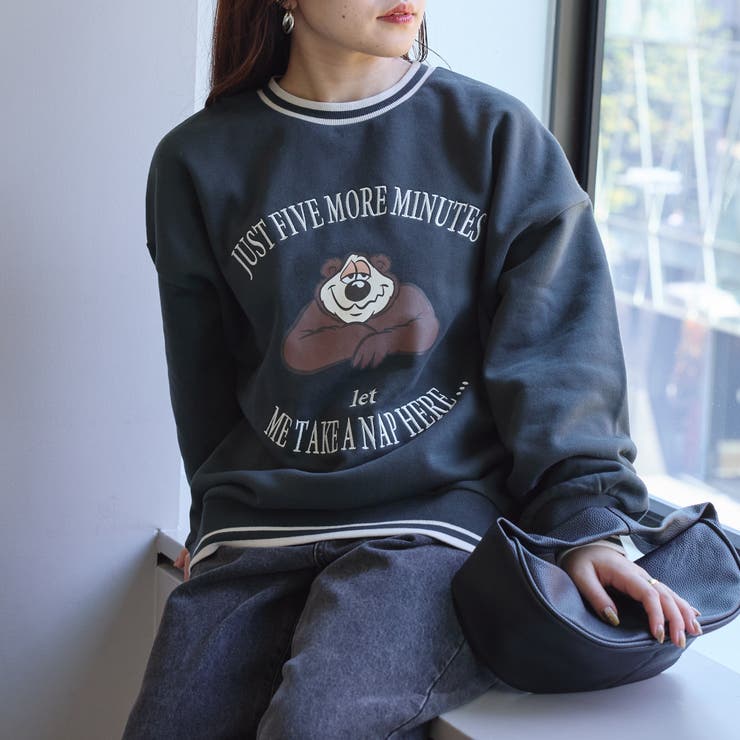 眠たいクマトレーナー | NICE CLAUP / OLIVE des OLIVE　OUTLET | 詳細画像5 