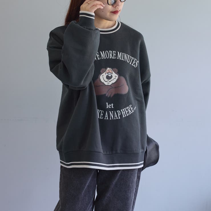 眠たいクマトレーナー | NICE CLAUP / OLIVE des OLIVE　OUTLET | 詳細画像7 