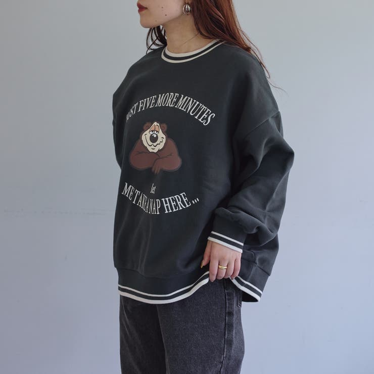 眠たいクマトレーナー | NICE CLAUP / OLIVE des OLIVE　OUTLET | 詳細画像9 