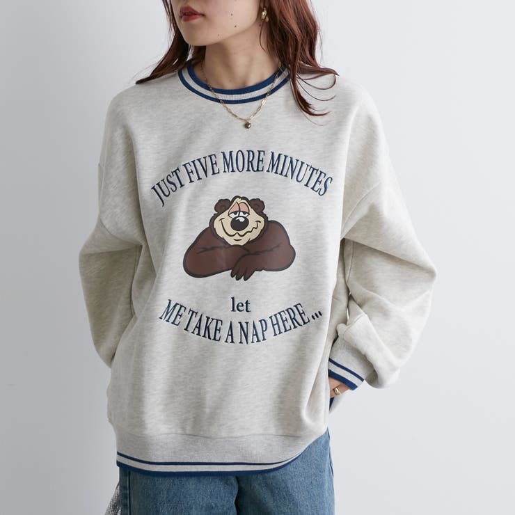 眠たいクマトレーナー | NICE CLAUP / OLIVE des OLIVE　OUTLET | 詳細画像13 