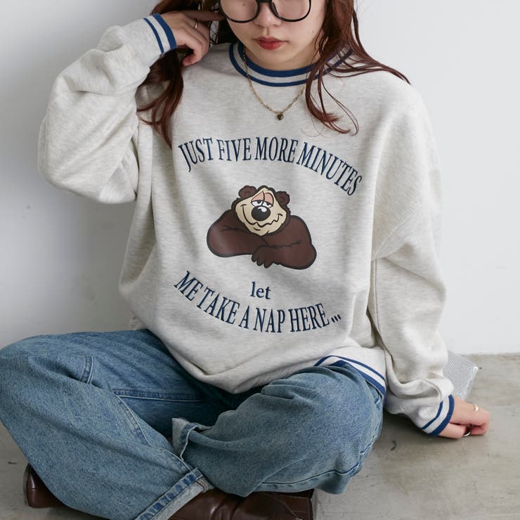 眠たいクマトレーナー | NICE CLAUP / OLIVE des OLIVE　OUTLET | 詳細画像15 