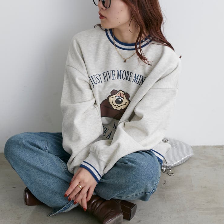 眠たいクマトレーナー | NICE CLAUP / OLIVE des OLIVE　OUTLET | 詳細画像16 