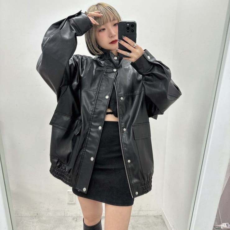 KON'sセレクト】フェイクレザーブルゾン[品番：NCLW0011159]｜NICE