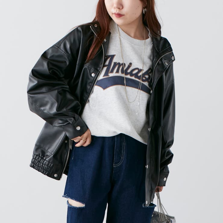 olive des olive レザージャケット ブラック olive des olive レザージャケット ブラック