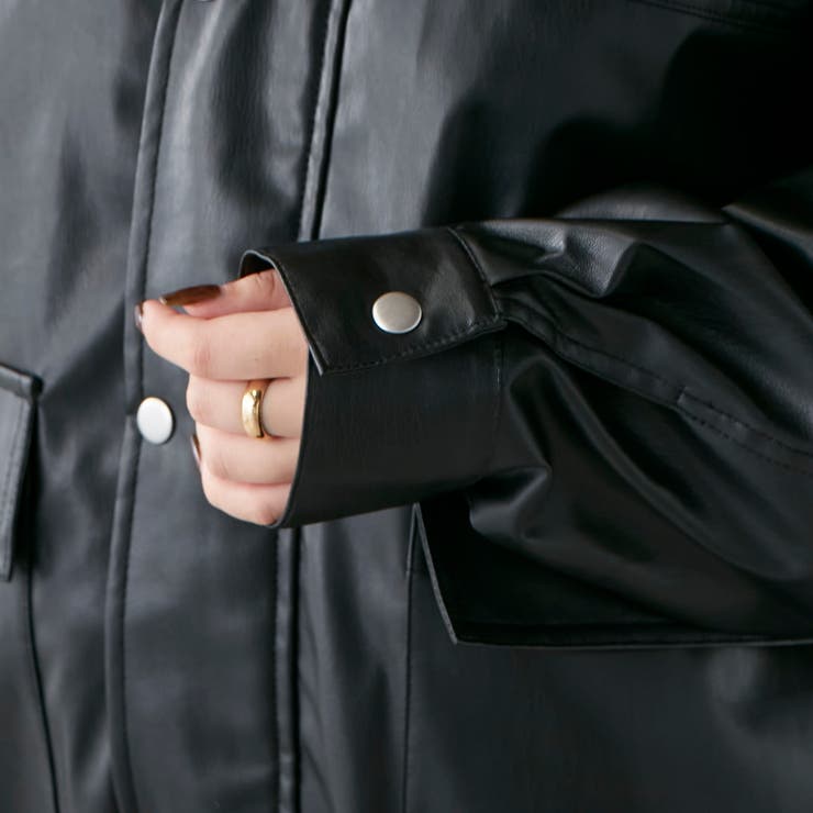 KON'sセレクト】フェイクレザーブルゾン[品番：NCLW0011159]｜NICE