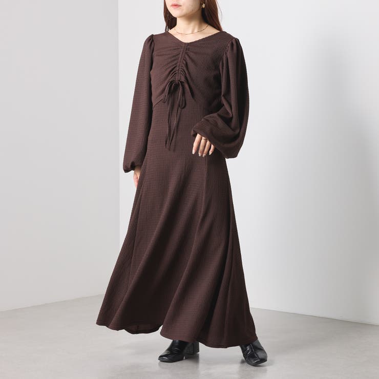 【SETアイテム】シボシボワンピース | NICE CLAUP / OLIVE des OLIVE　OUTLET | 詳細画像2 