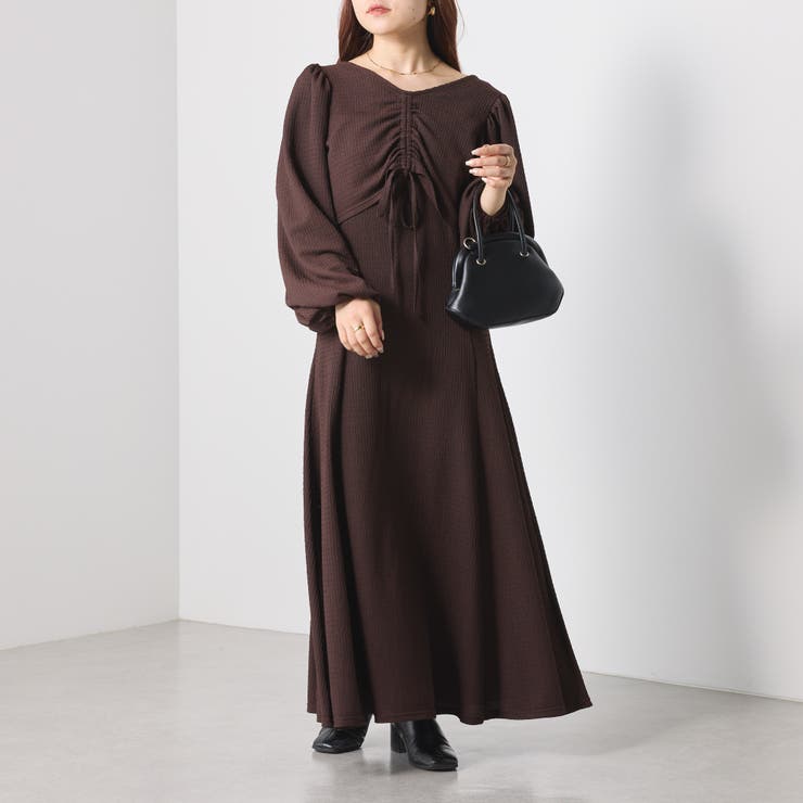 【SETアイテム】シボシボワンピース | NICE CLAUP / OLIVE des OLIVE　OUTLET | 詳細画像3 