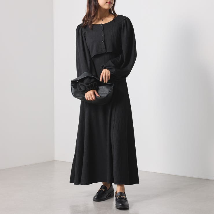 【SETアイテム】シボシボワンピース | NICE CLAUP / OLIVE des OLIVE　OUTLET | 詳細画像15 