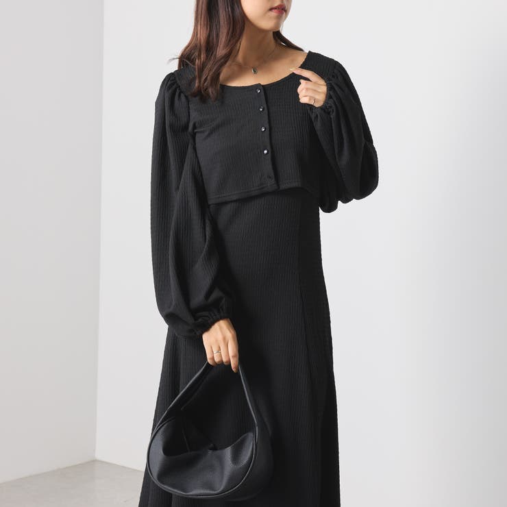 【SETアイテム】シボシボワンピース | NICE CLAUP / OLIVE des OLIVE　OUTLET | 詳細画像20 