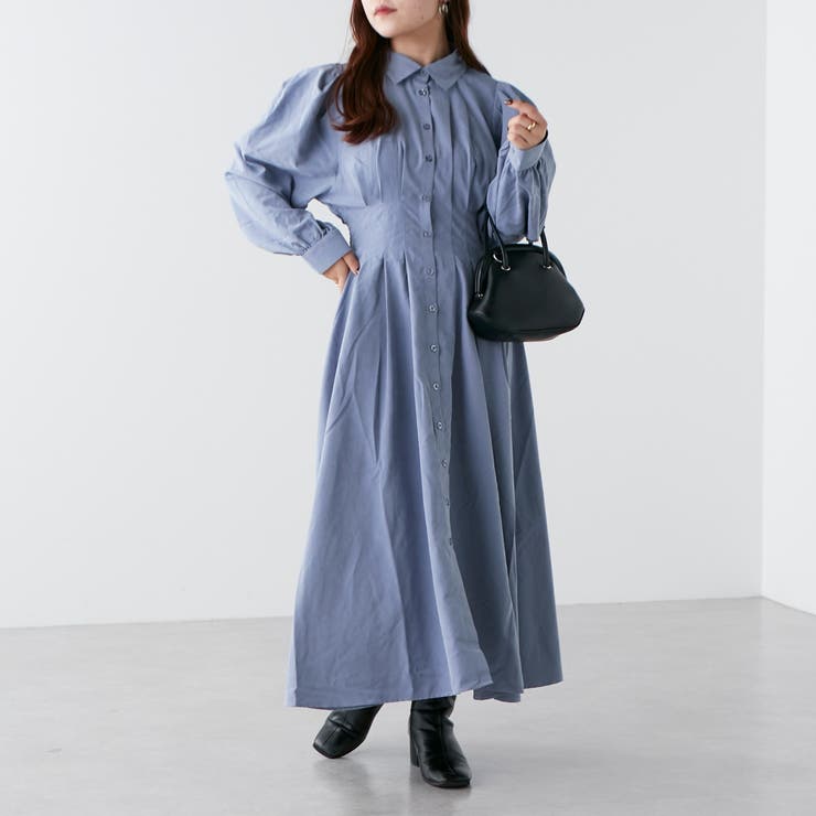 バックレースUPワンピース[品番：NCLW0011389]｜NICE CLAUP / OLIVE 